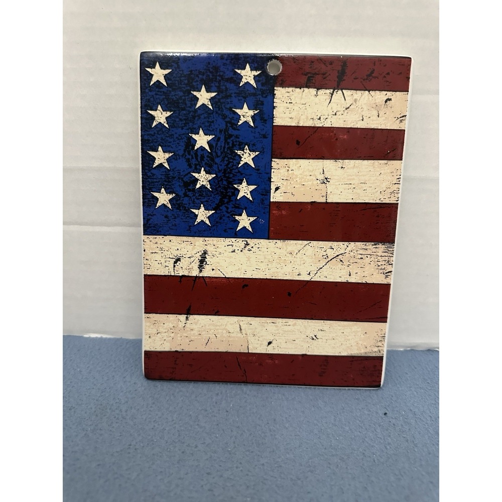 Sakura‎ Warren Kimble Colonial American Flag Trivet